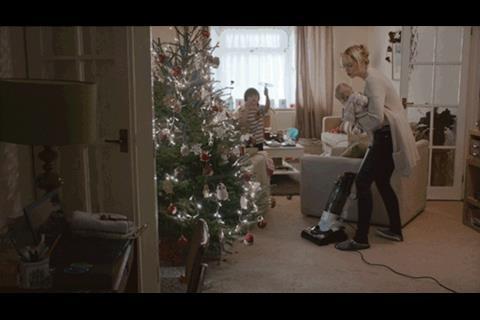 The ad features a busy mum preparing for Christmas.